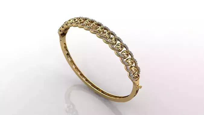 STL 3DM Diamond With Stone Womens Bracelets Women Bracelet