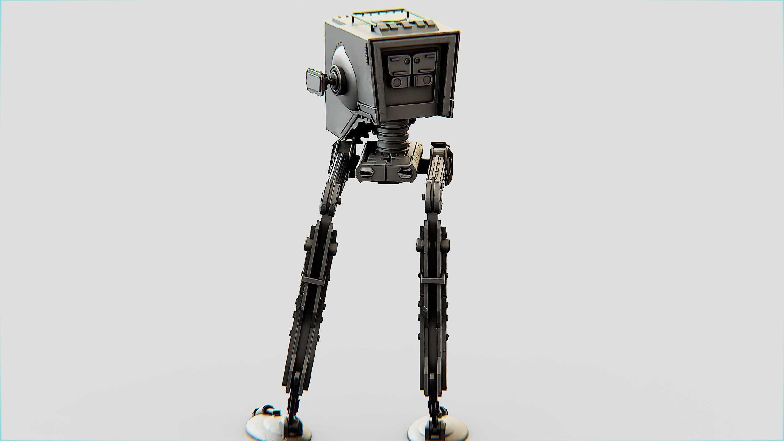 AT-ST WALKER Rigged for Unreal Engine - Unity - MIXAMO  3D model_11