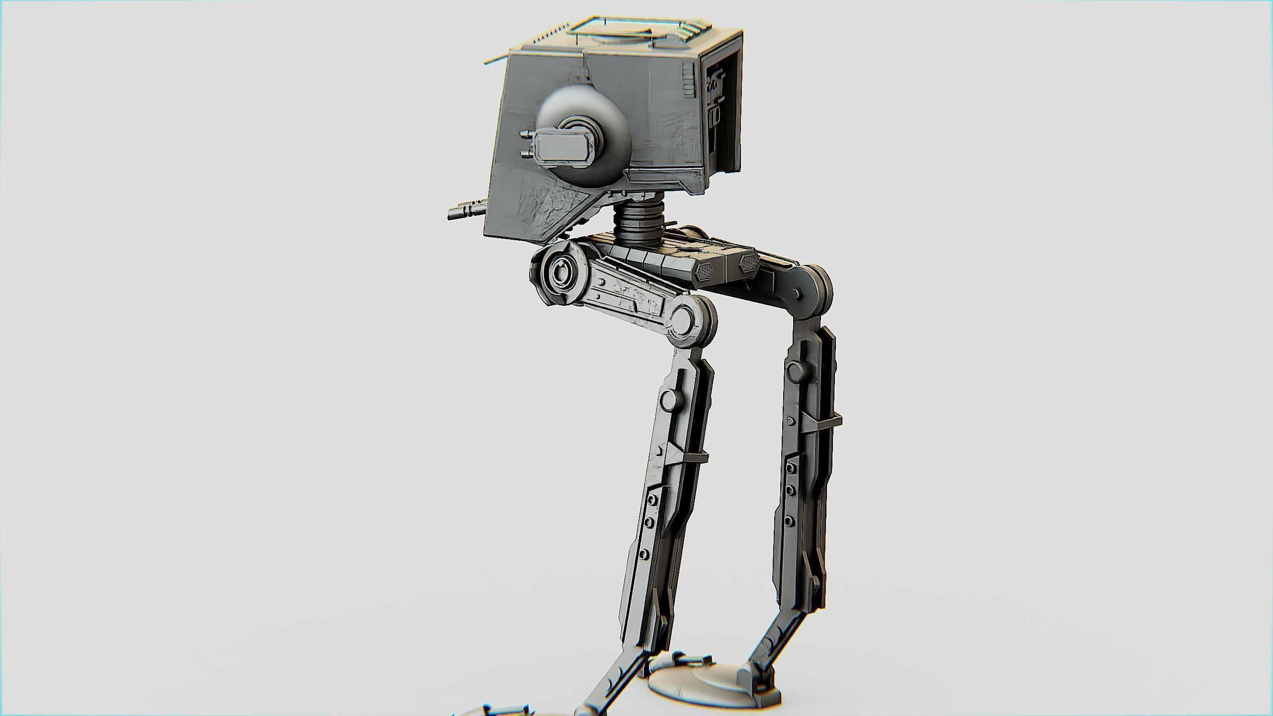 AT-ST WALKER Rigged for Unreal Engine - Unity - MIXAMO  3D model_15