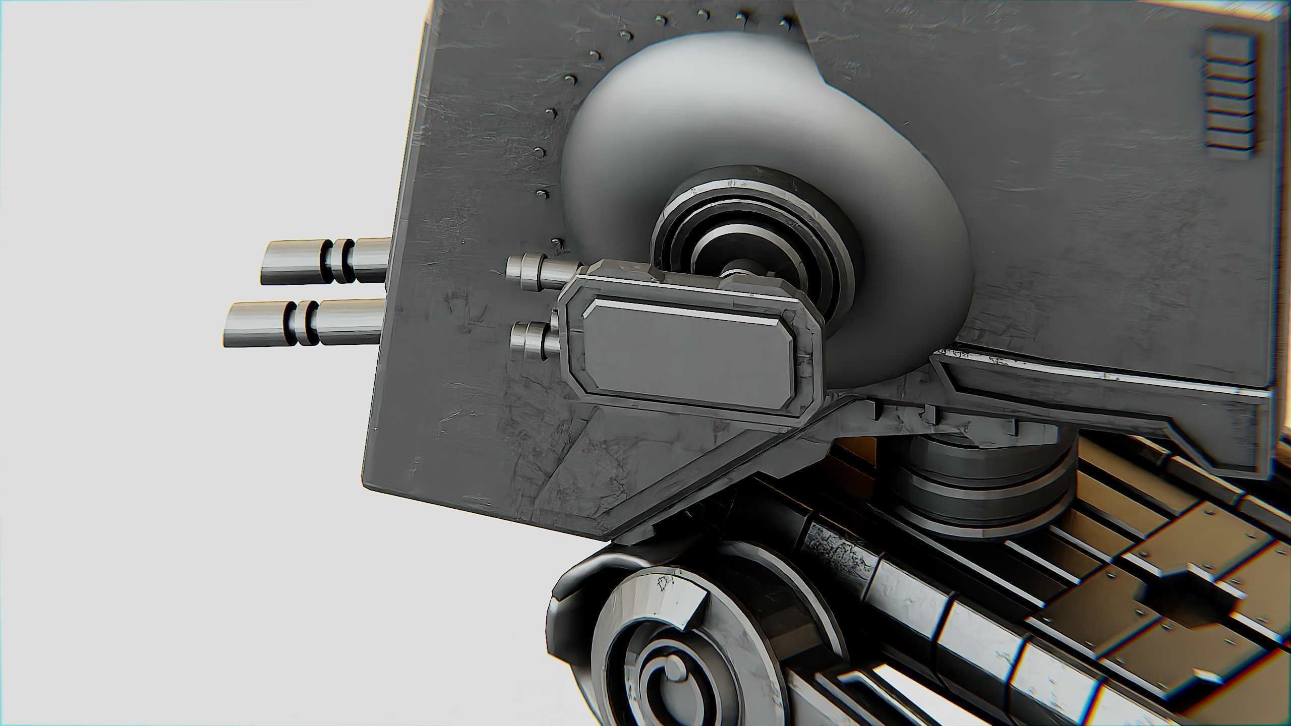 AT-ST WALKER Rigged for Unreal Engine - Unity - MIXAMO  3D model_29