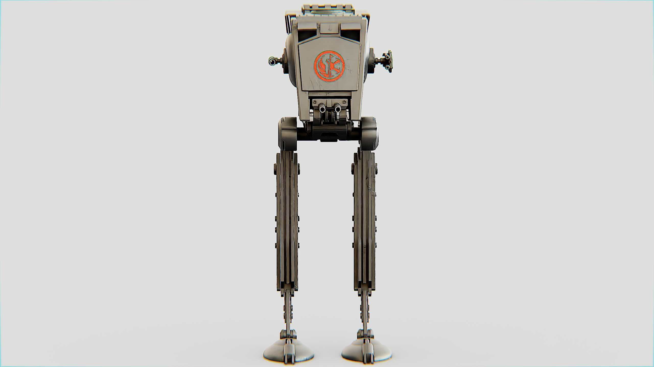 AT-ST WALKER Rigged for Unreal Engine - Unity - MIXAMO  3D model_31