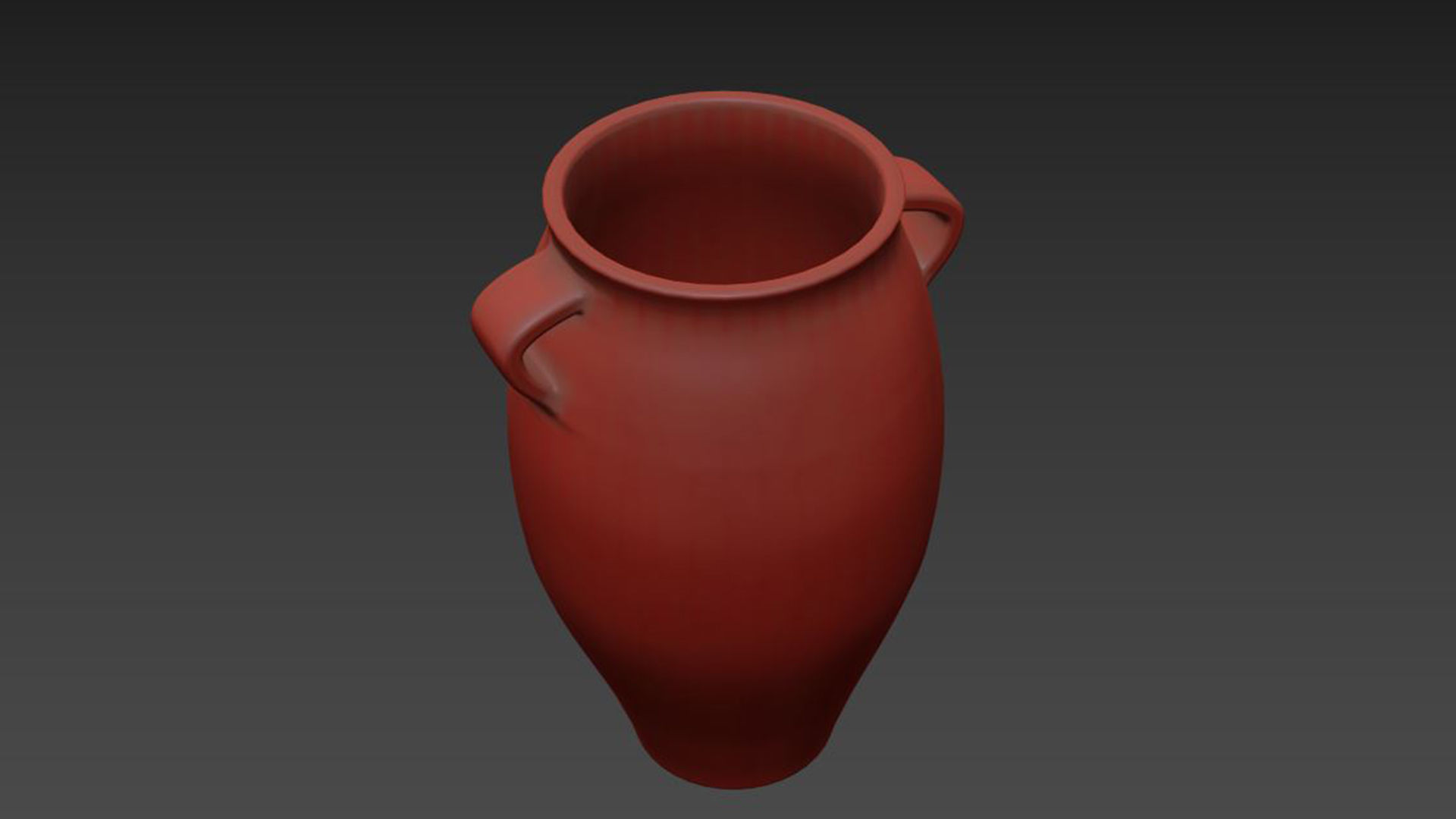 Fairfax Handcrafted Terracotta Urn 3D model_6