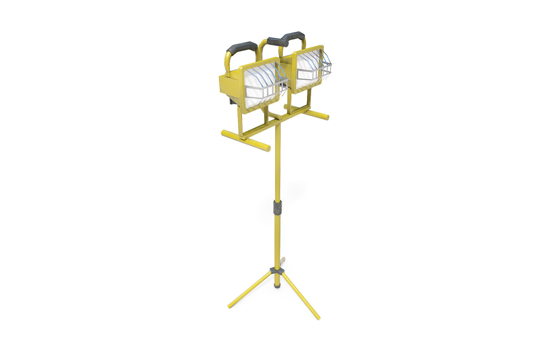 Industrial work lights Low-poly 3D model_5