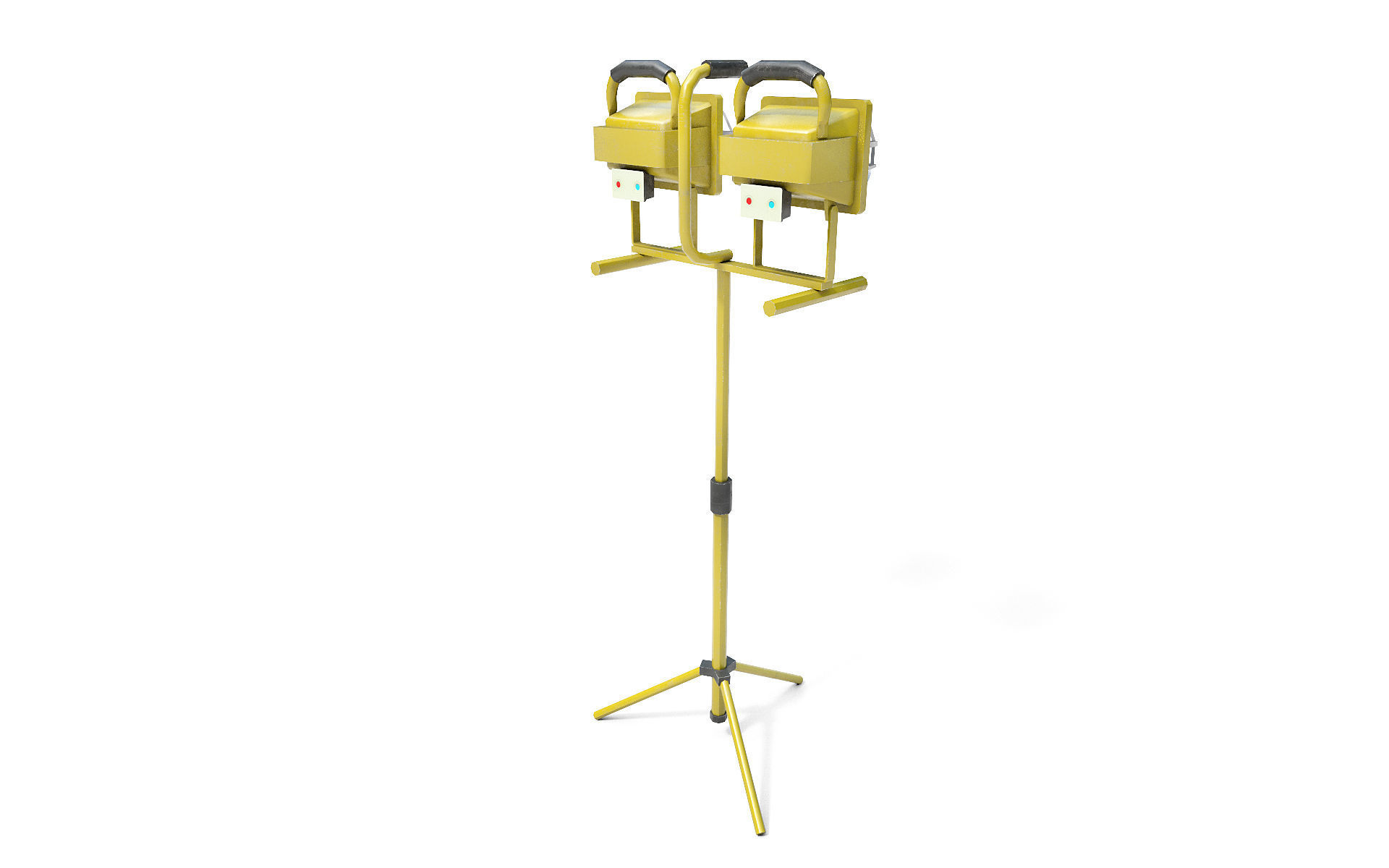 Industrial work lights Low-poly 3D model_3