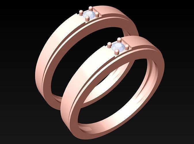 Wedding Rings - N024816 3D print model