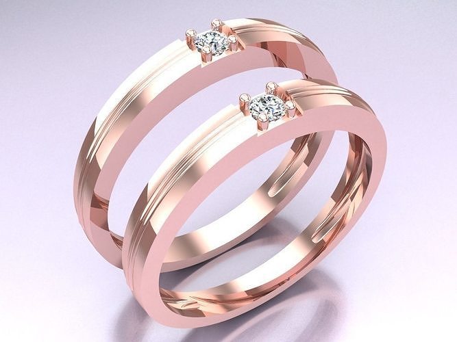 Wedding Rings - N024850 3D print model