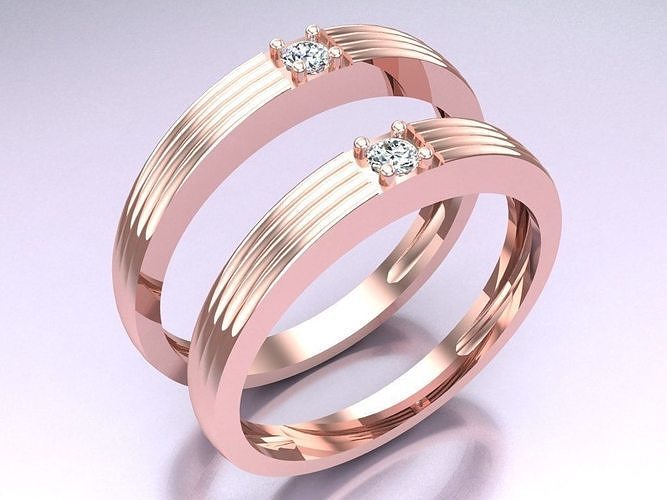 Wedding Rings - N024900 3D print model
