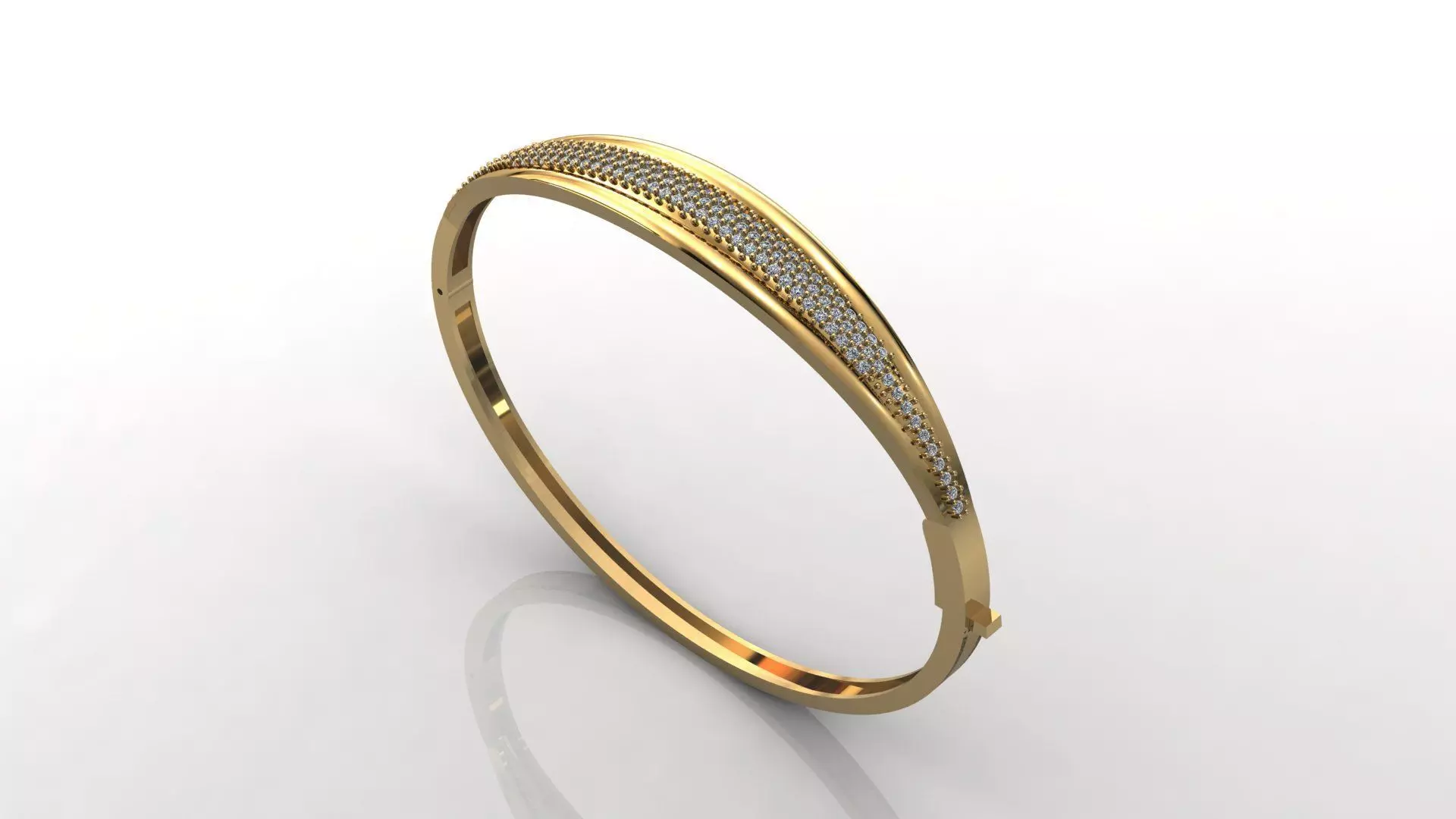 STL 3DM Diamond With Stone Womens Bracelets Women Bracelet 3D print model