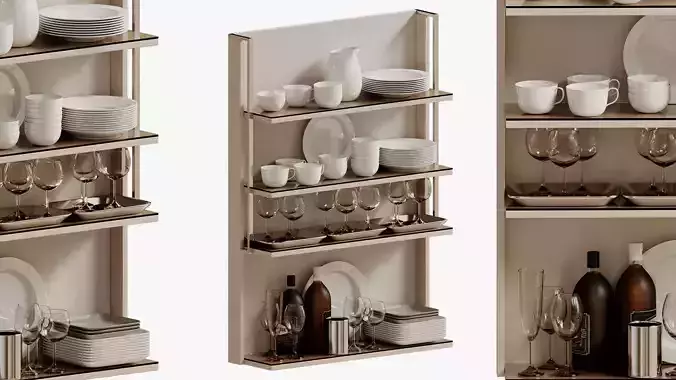 Decorative set of dishes for the kitchen