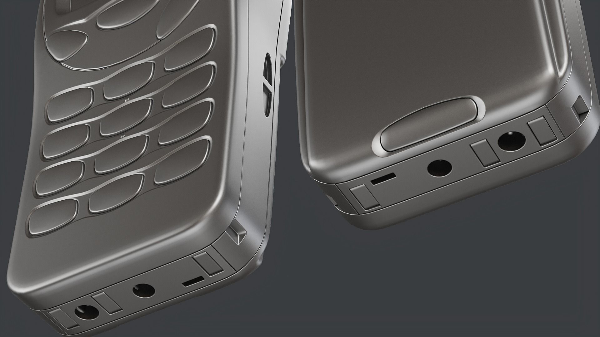 Nokia 3210 PBR Low-poly 3D model_24