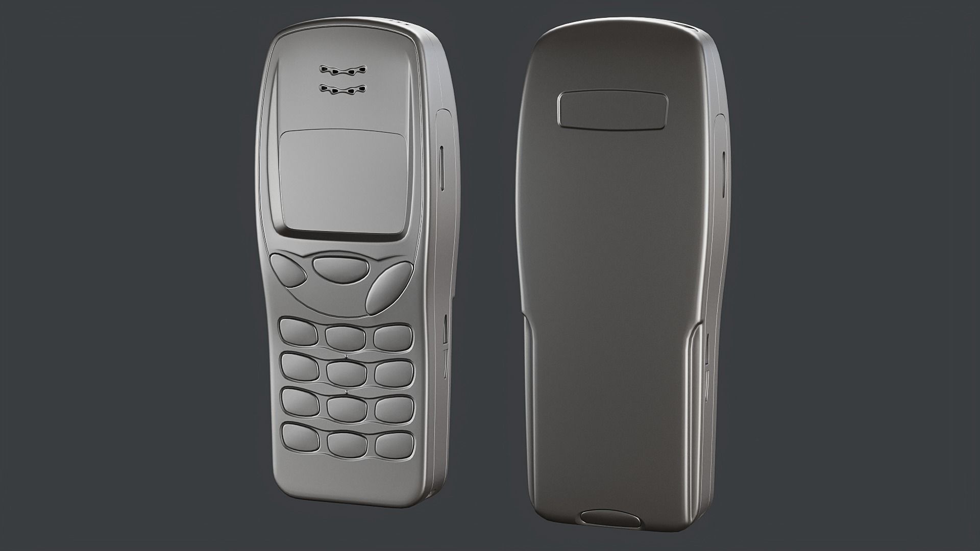 Nokia 3210 PBR Low-poly 3D model_18