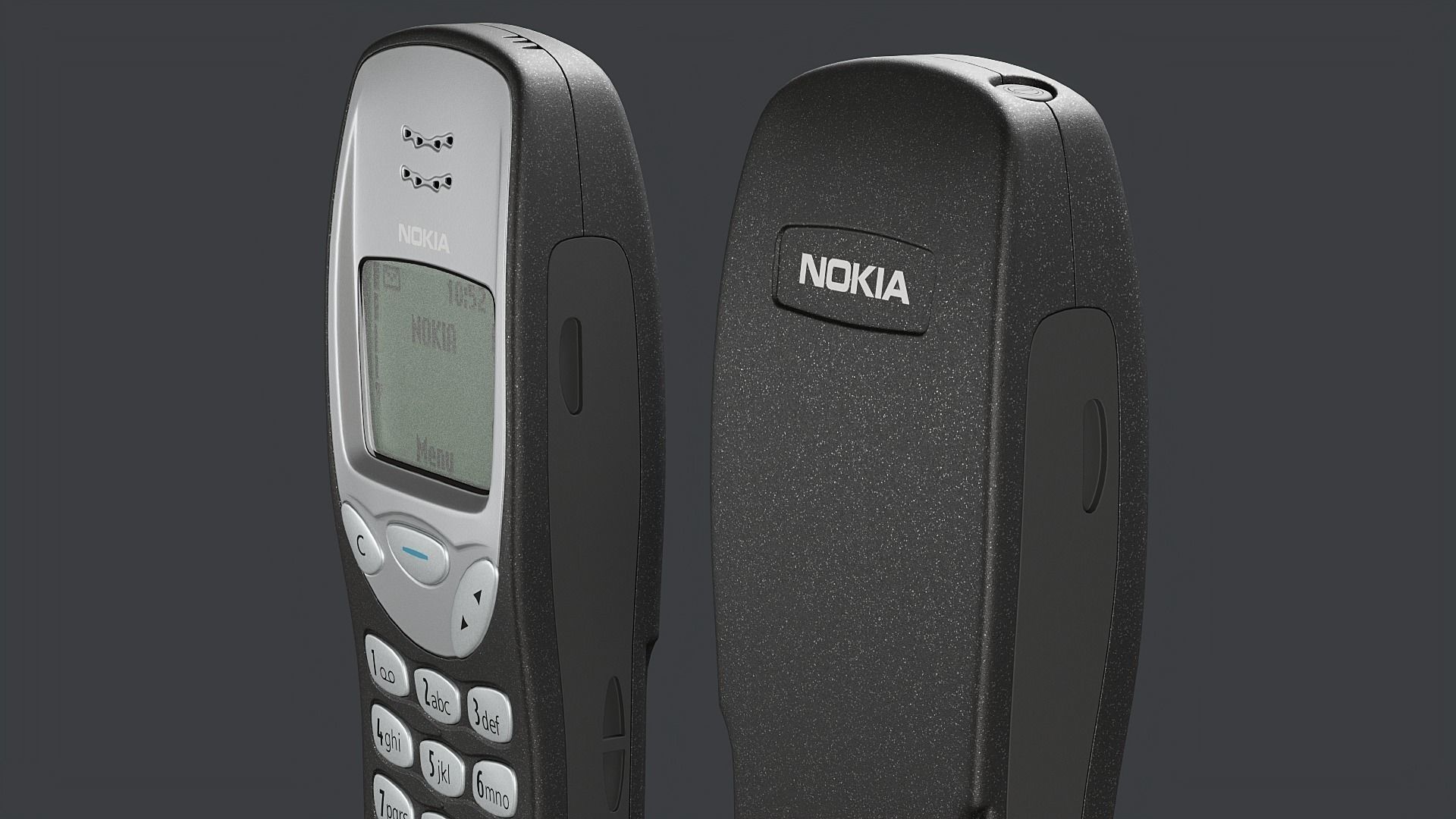 Nokia 3210 PBR Low-poly 3D model_6