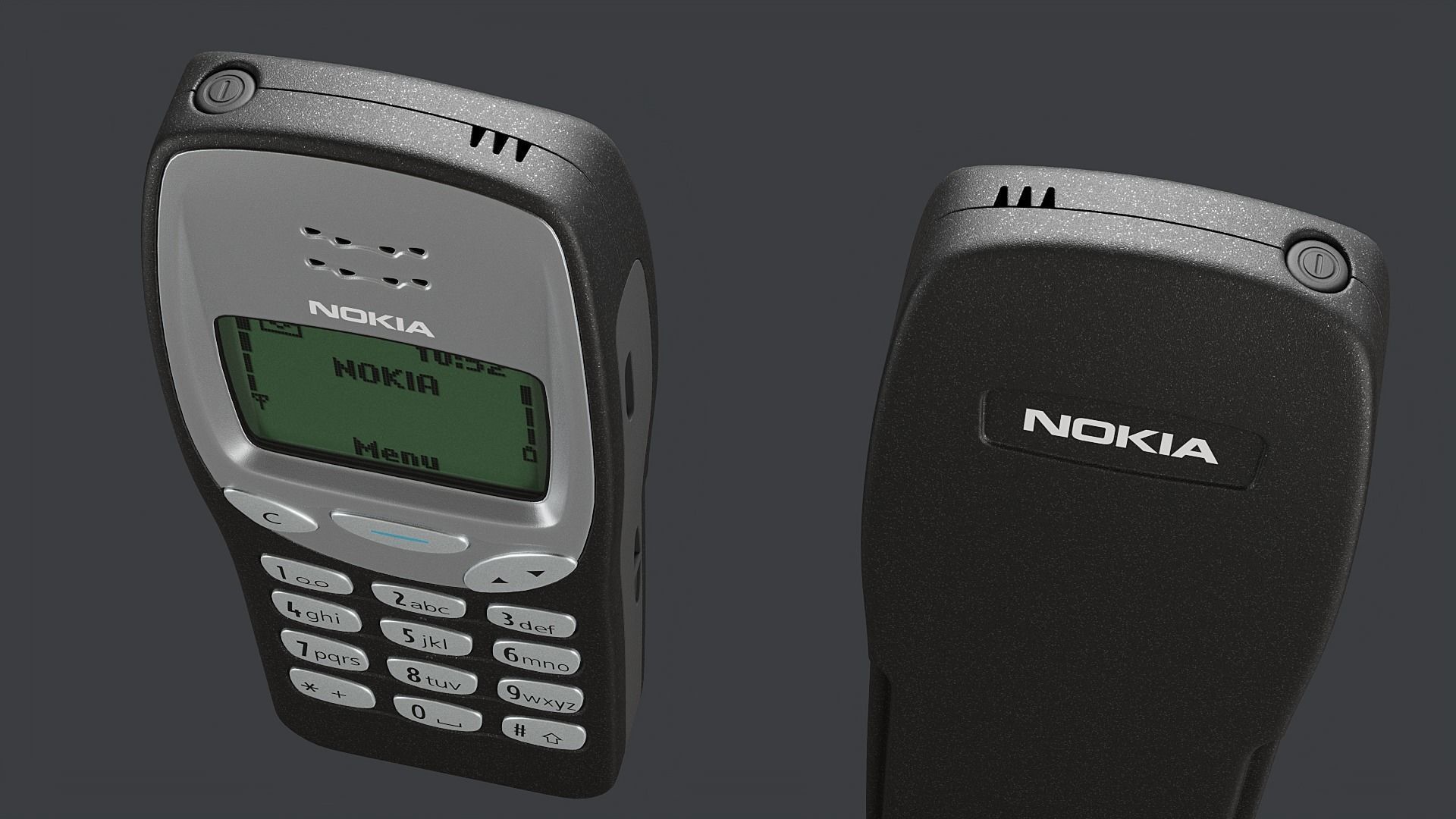 Nokia 3210 PBR Low-poly 3D model_5