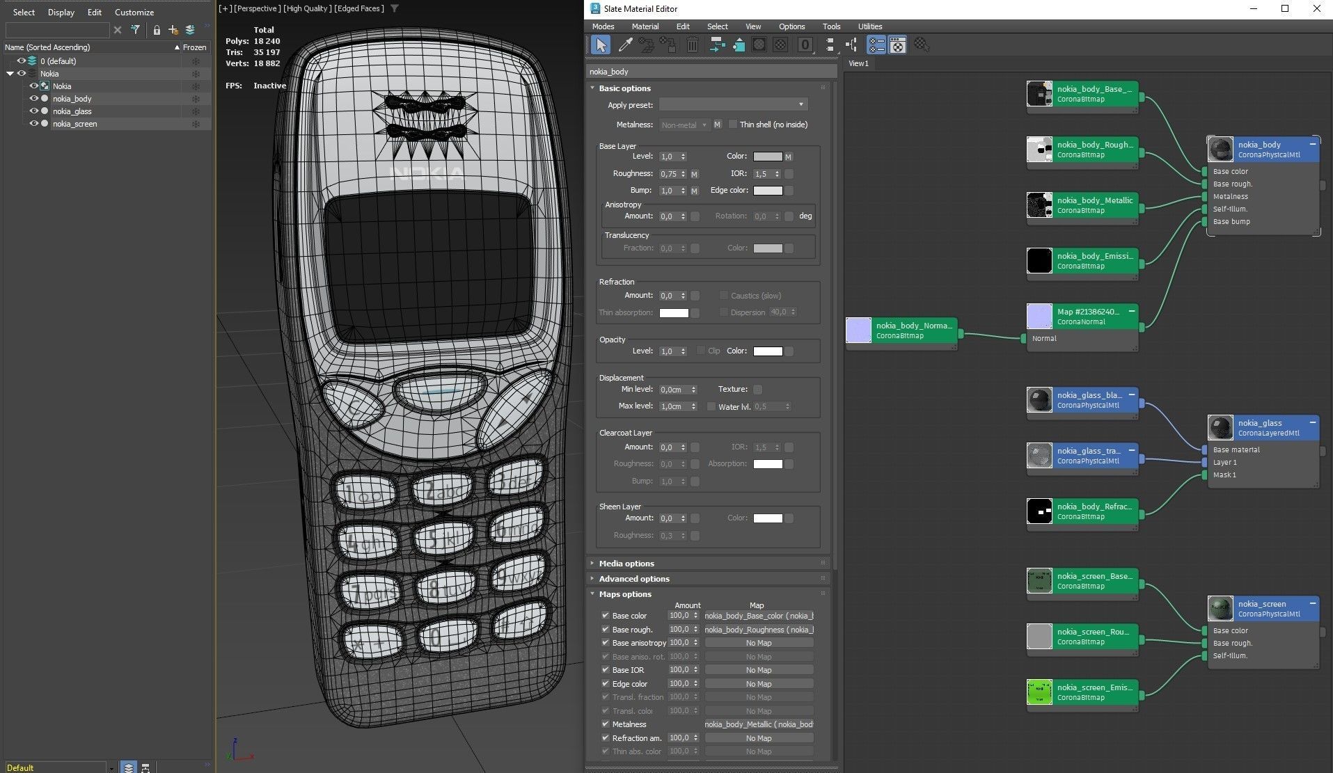 Nokia 3210 PBR Low-poly 3D model_28