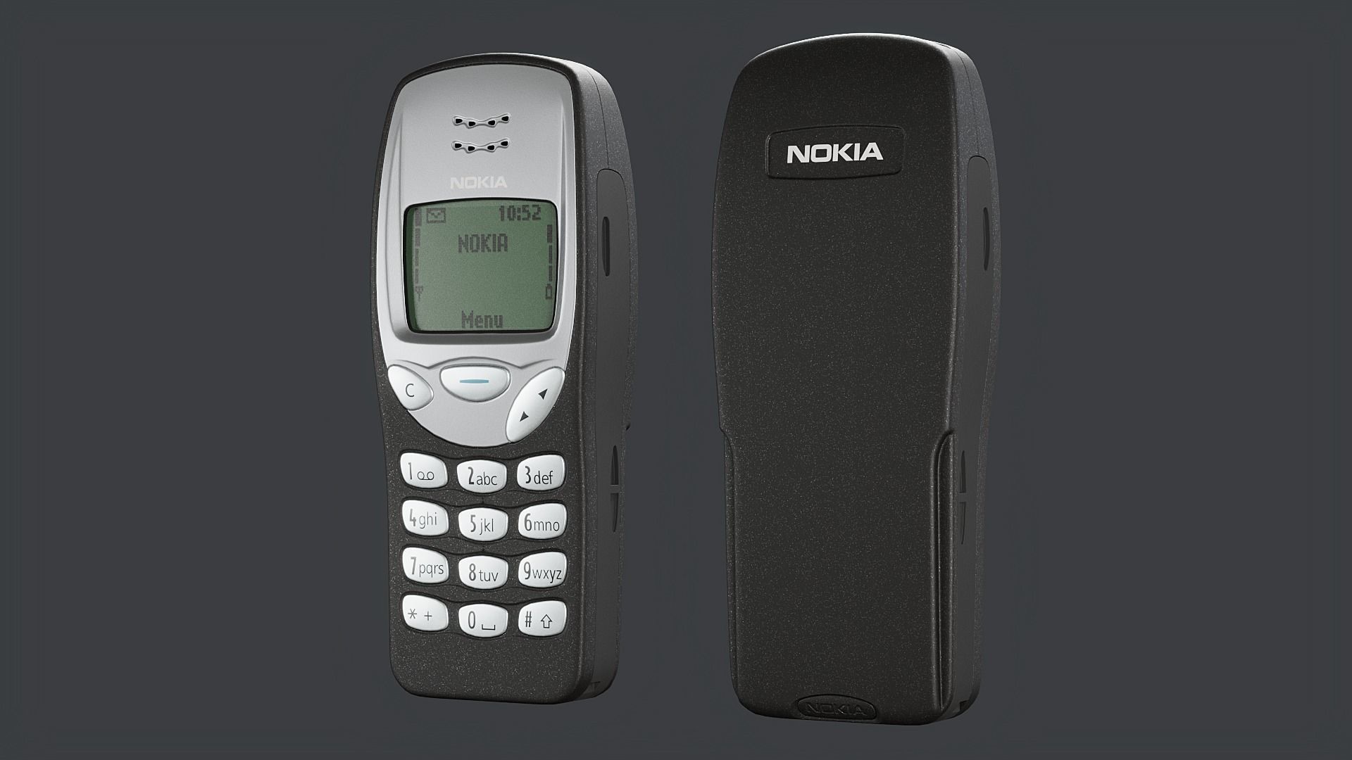 Nokia 3210 PBR Low-poly 3D model_2