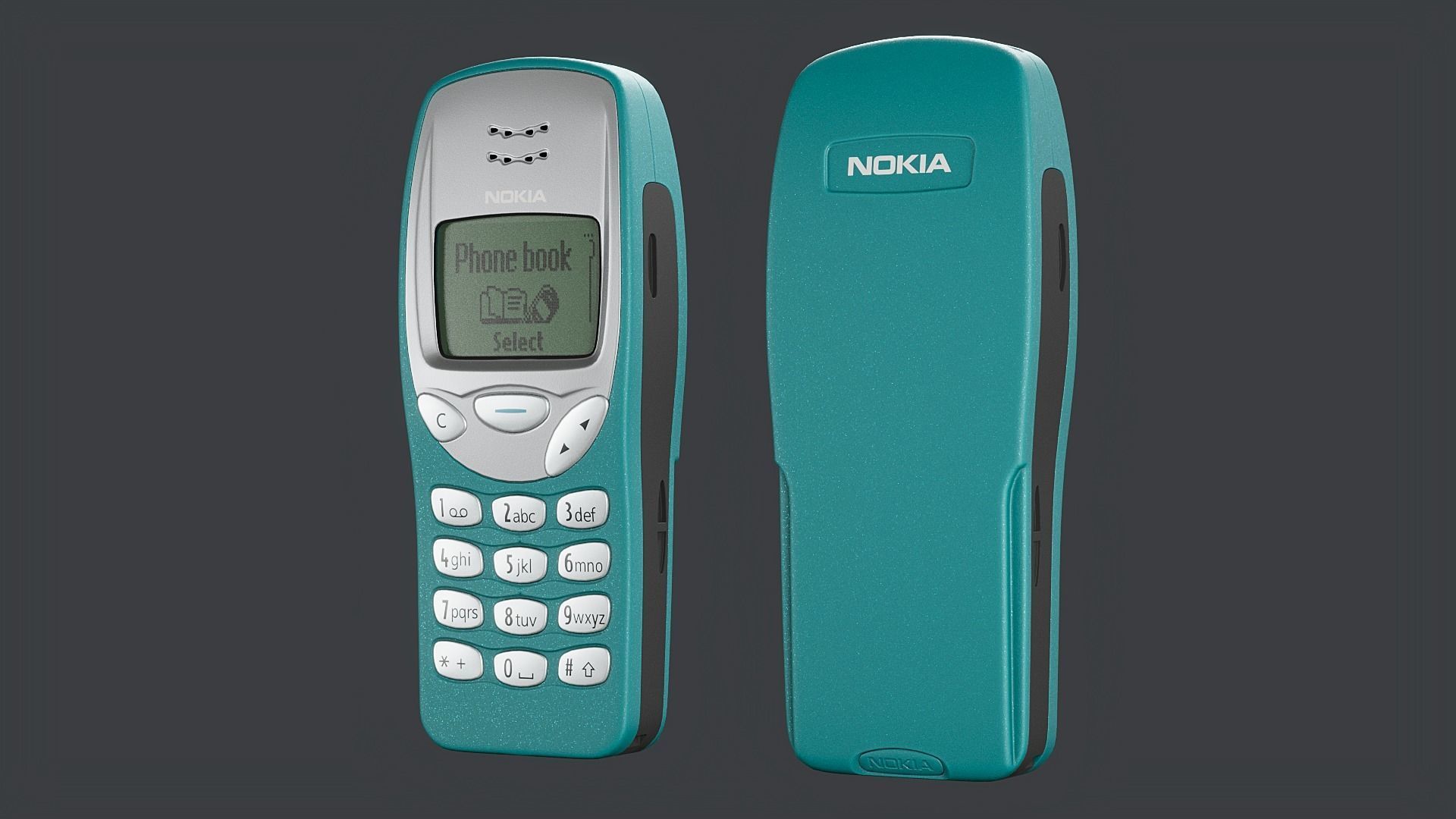 Nokia 3210 PBR Low-poly 3D model_3