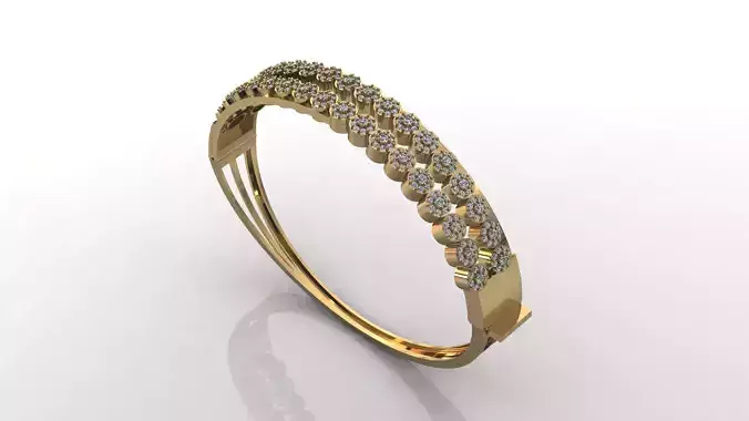 STL 3DM Diamond With Stone Womens Bracelets Women Bracelet