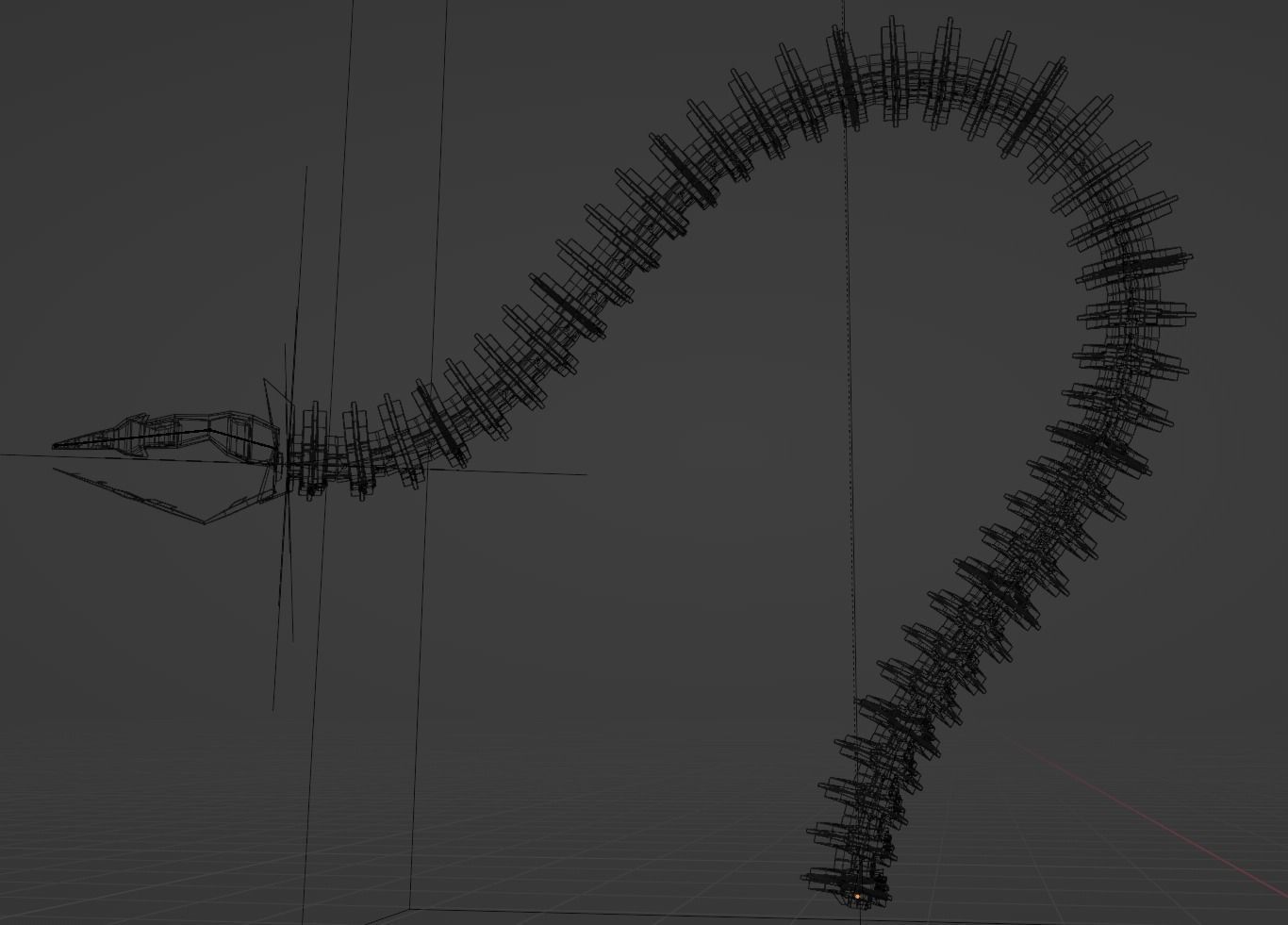 Robotic Tentacle Arm free 3D model rigged | CGTrader