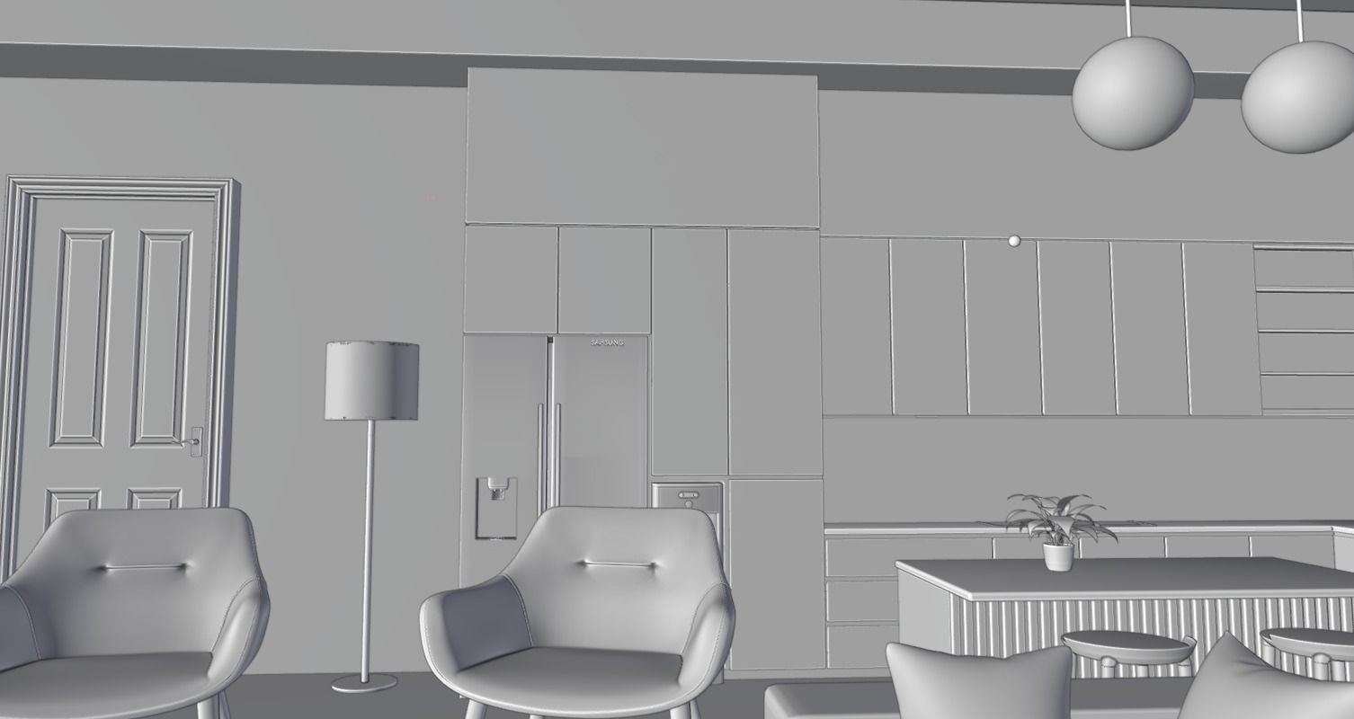 modern interior with a pleasant style 3D model_11