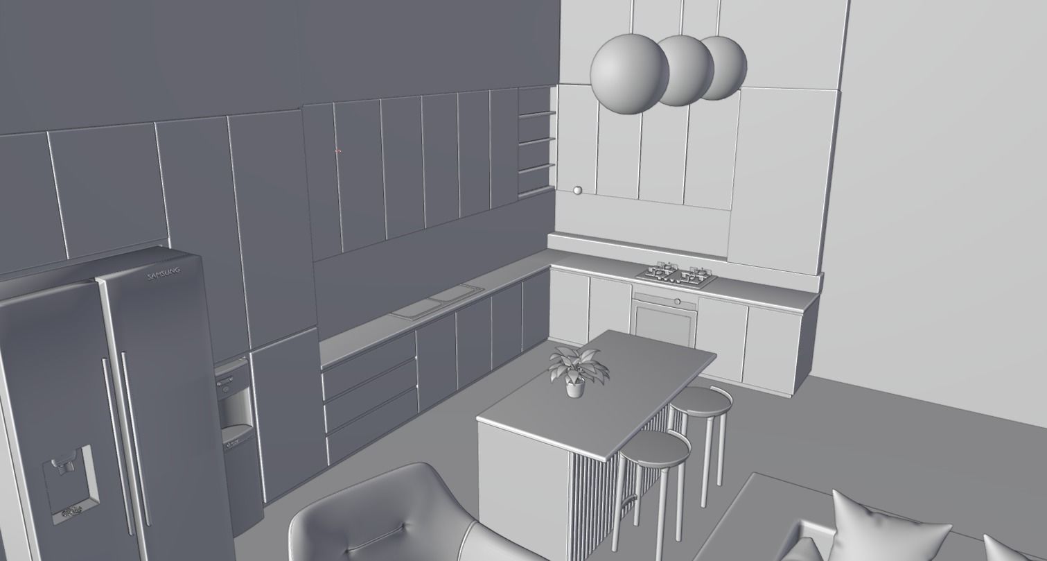 modern interior with a pleasant style 3D model_15