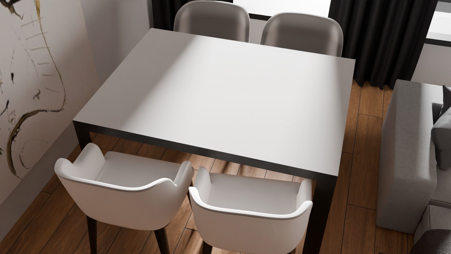 modern interior with a pleasant style 3D model_6