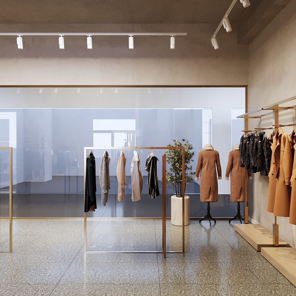 Luxury Clothes Store 3D Model Interior Scene 3D model_8