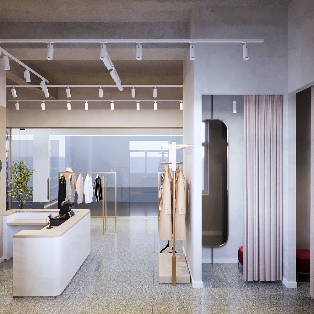 Luxury Clothes Store 3D Model Interior Scene 3D model_7