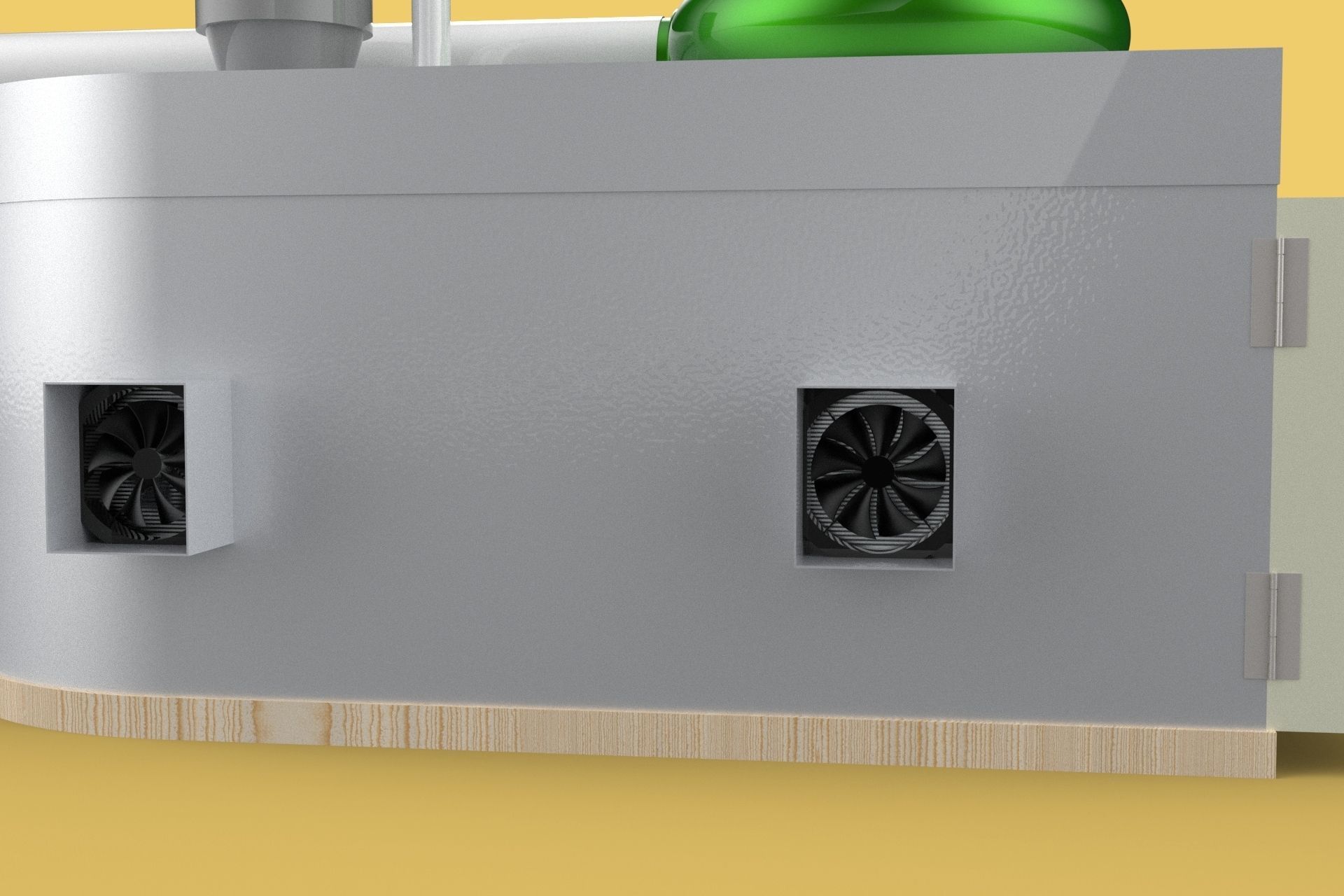 ULTRASONIC COOLING SYSTEM MIST HUMIDIFIER VAPORIZER FARM  3D model_4