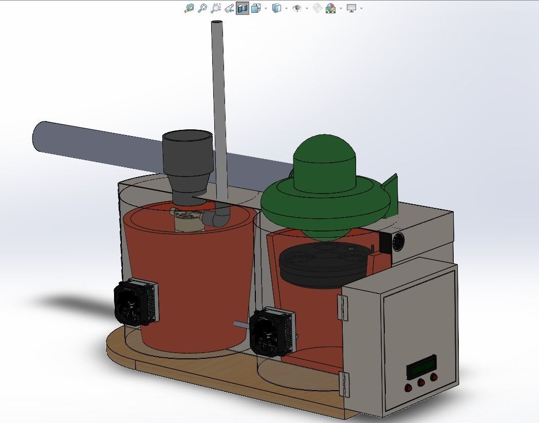 ULTRASONIC COOLING SYSTEM MIST HUMIDIFIER VAPORIZER FARM  3D model_12