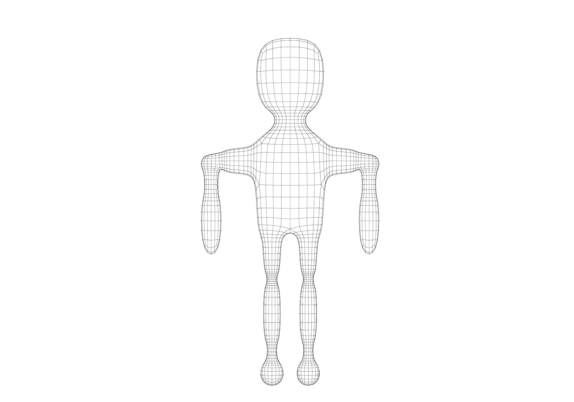 low poly robot Low-poly 3D model_10