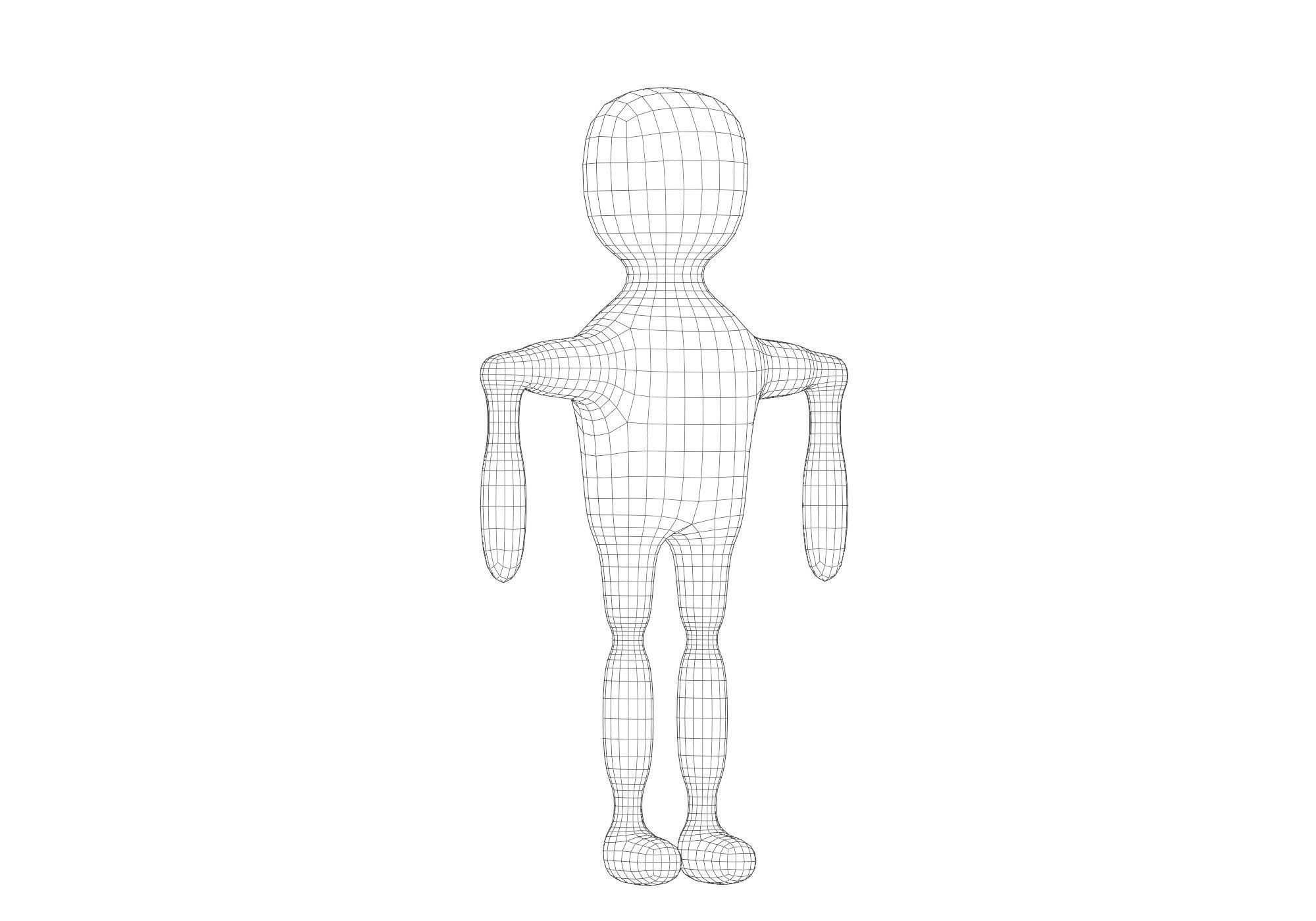 low poly robot Low-poly 3D model_11