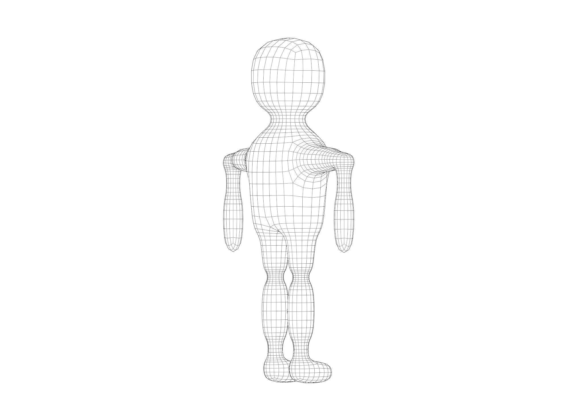 low poly robot Low-poly 3D model_9