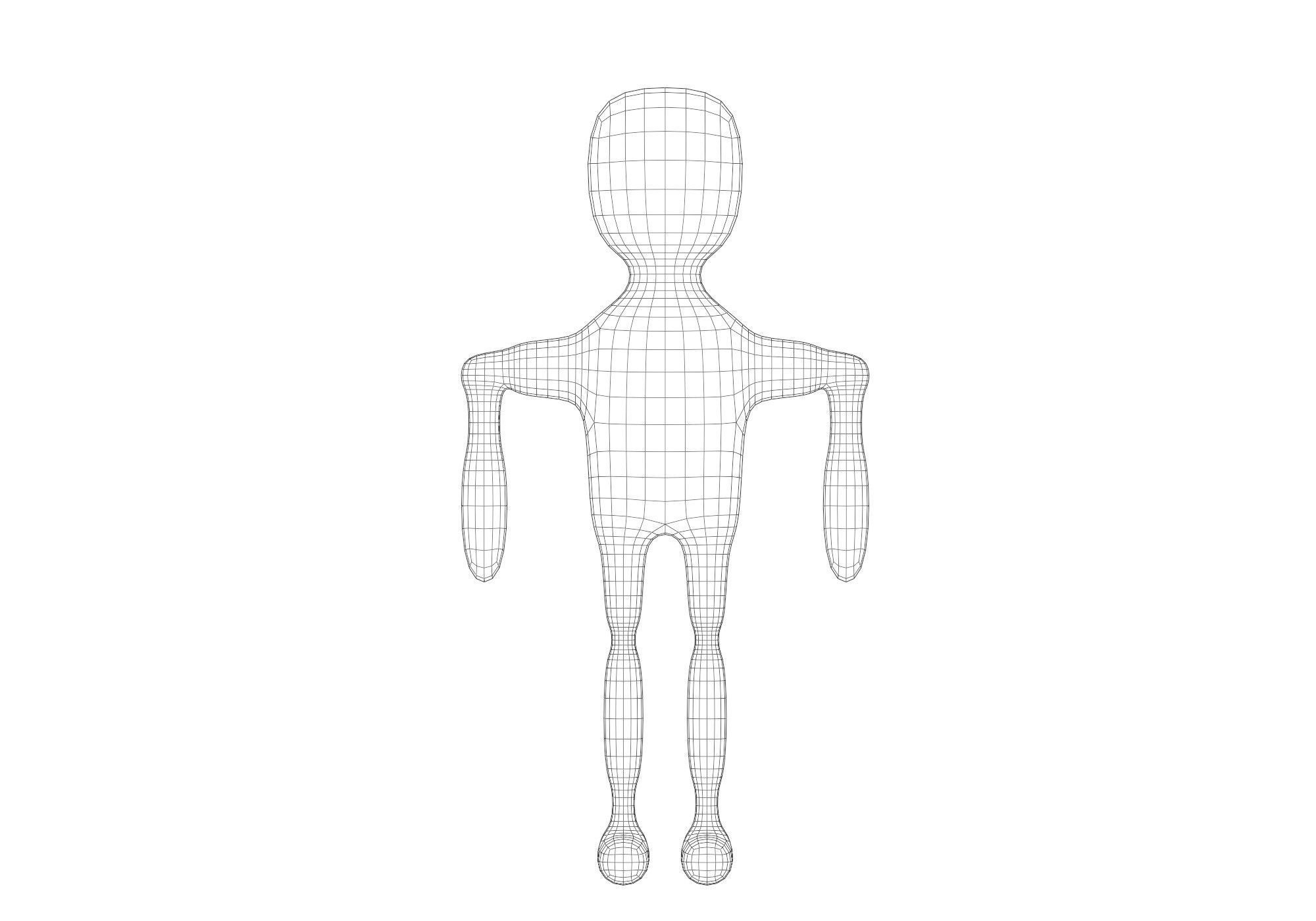 low poly robot Low-poly 3D model_6