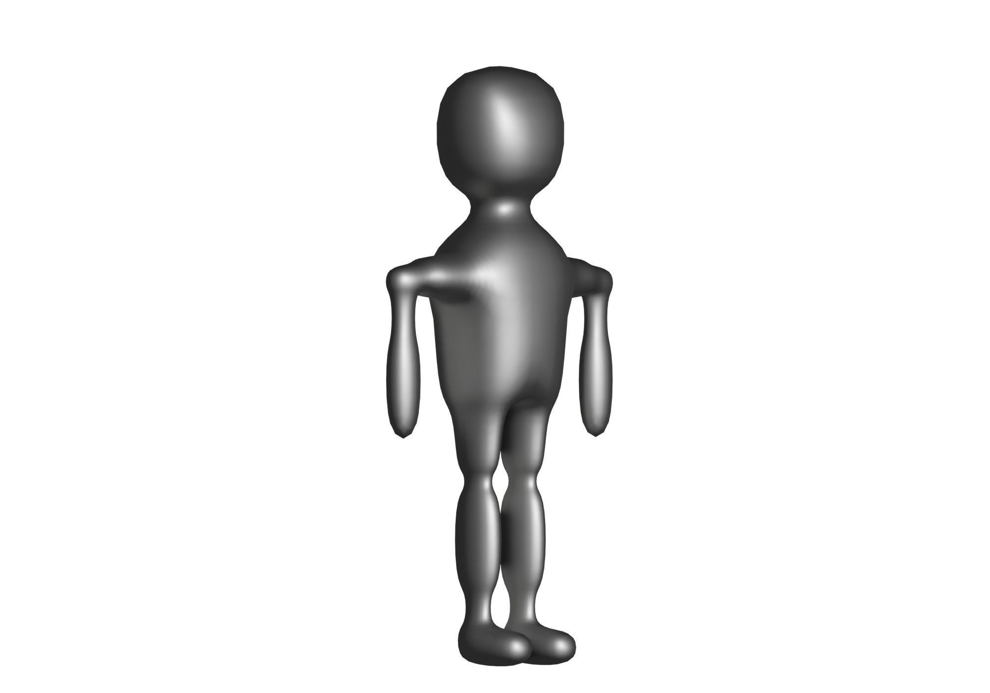 low poly robot Low-poly 3D model_1