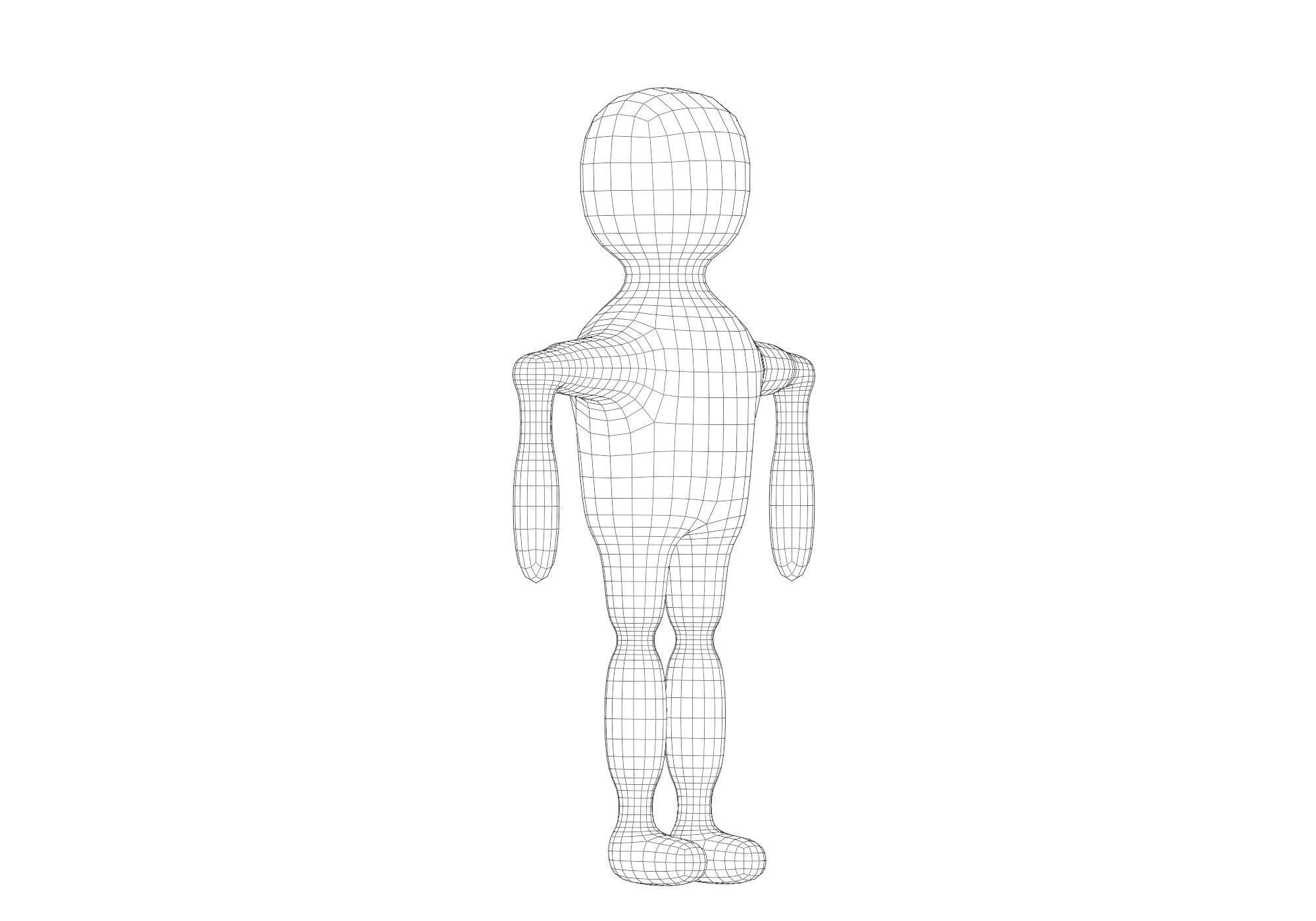 low poly robot Low-poly 3D model_7