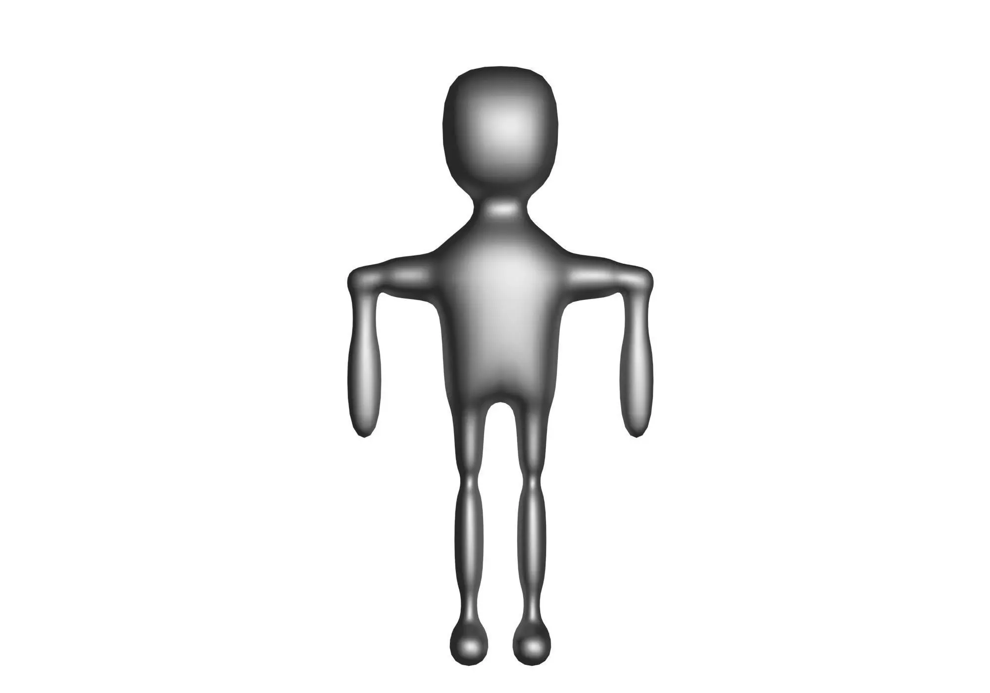 low poly robot Low-poly 3D model_0