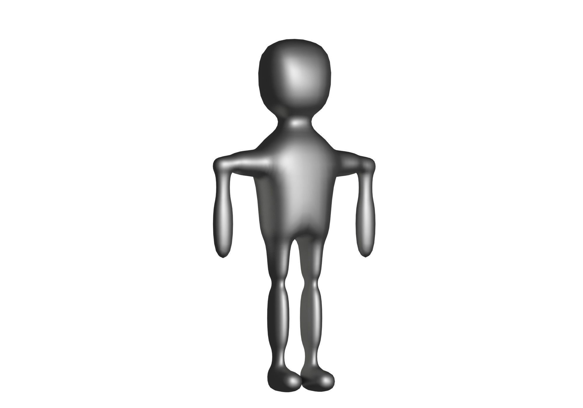 low poly robot Low-poly 3D model_5