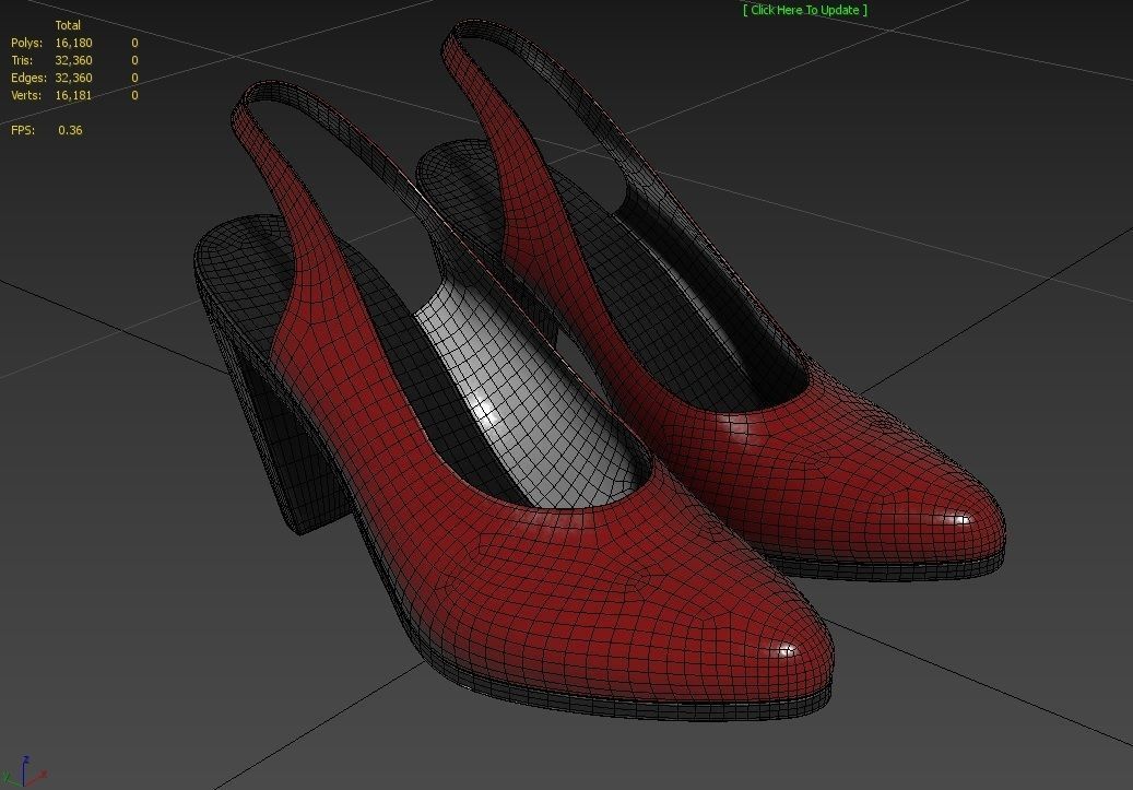 Women Shoes M05 Low-poly 3D model_2