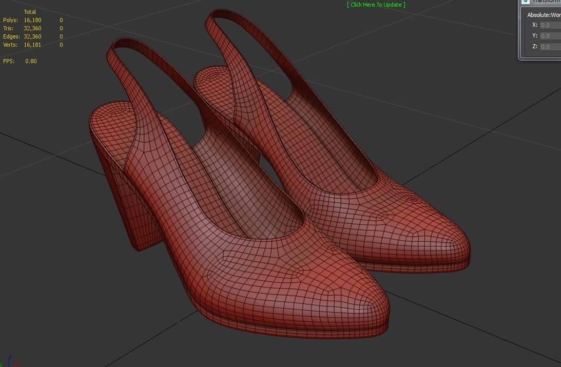 Women Shoes M05 Low-poly 3D model_7