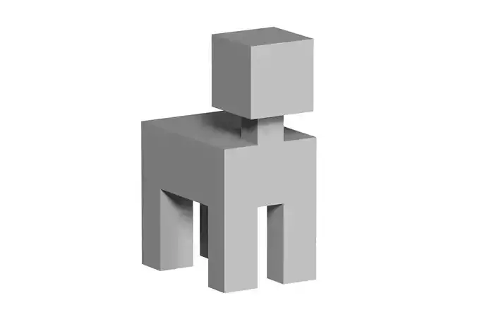low poly animal Low-poly 3D model