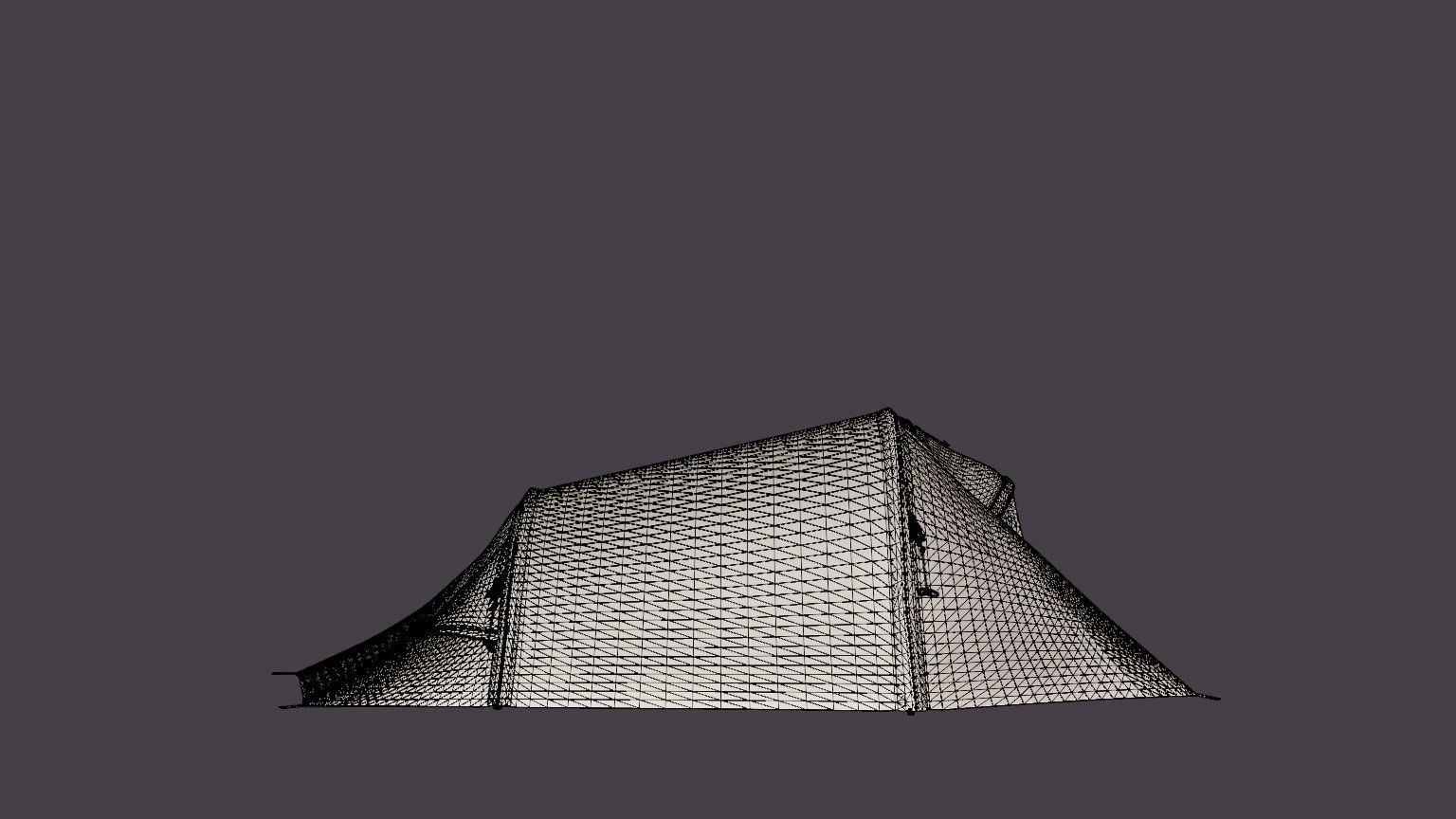 Svartvassbu 3 Tent Low-poly 3D model_5