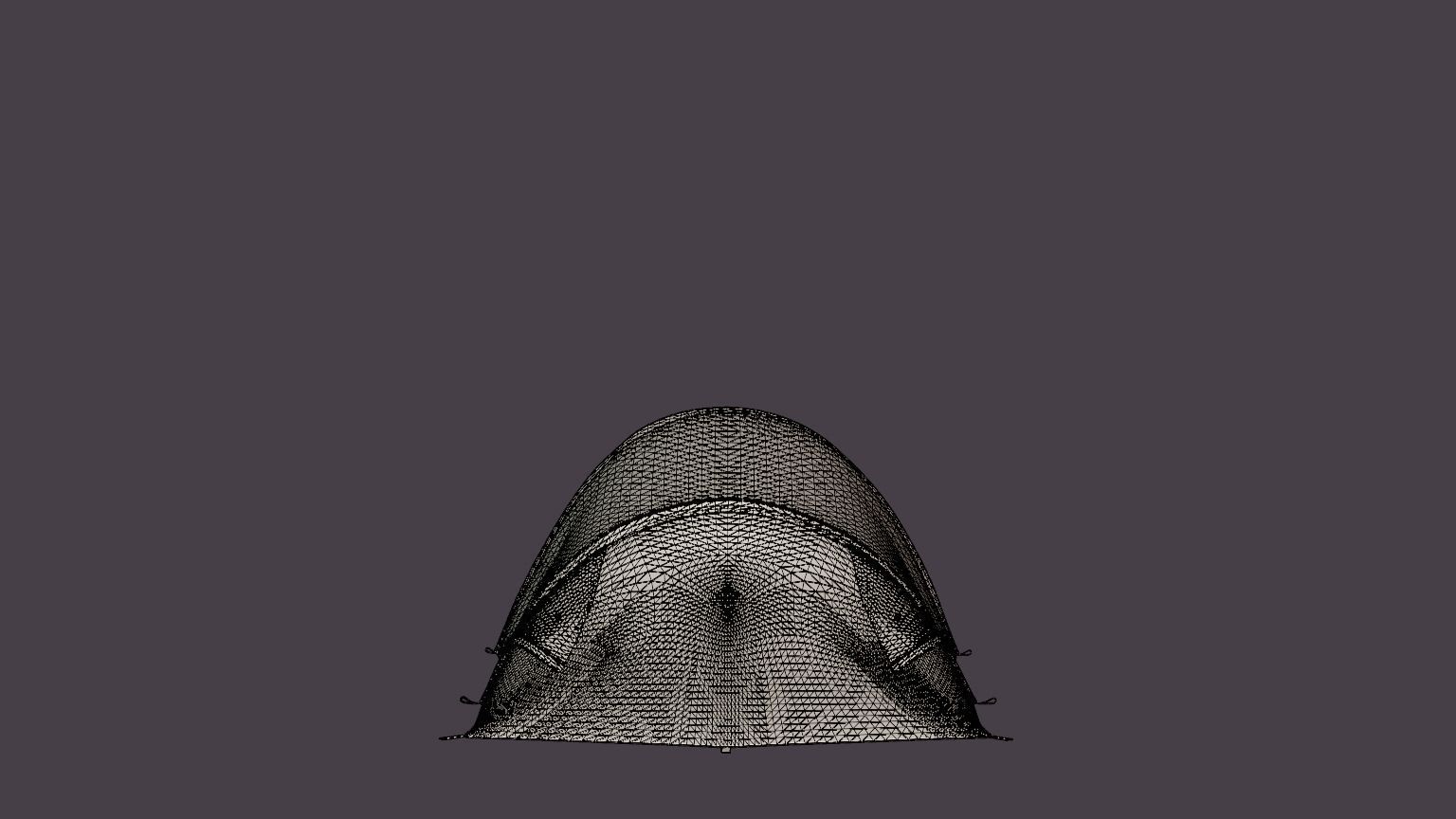 Svartvassbu 3 Tent Low-poly 3D model_7