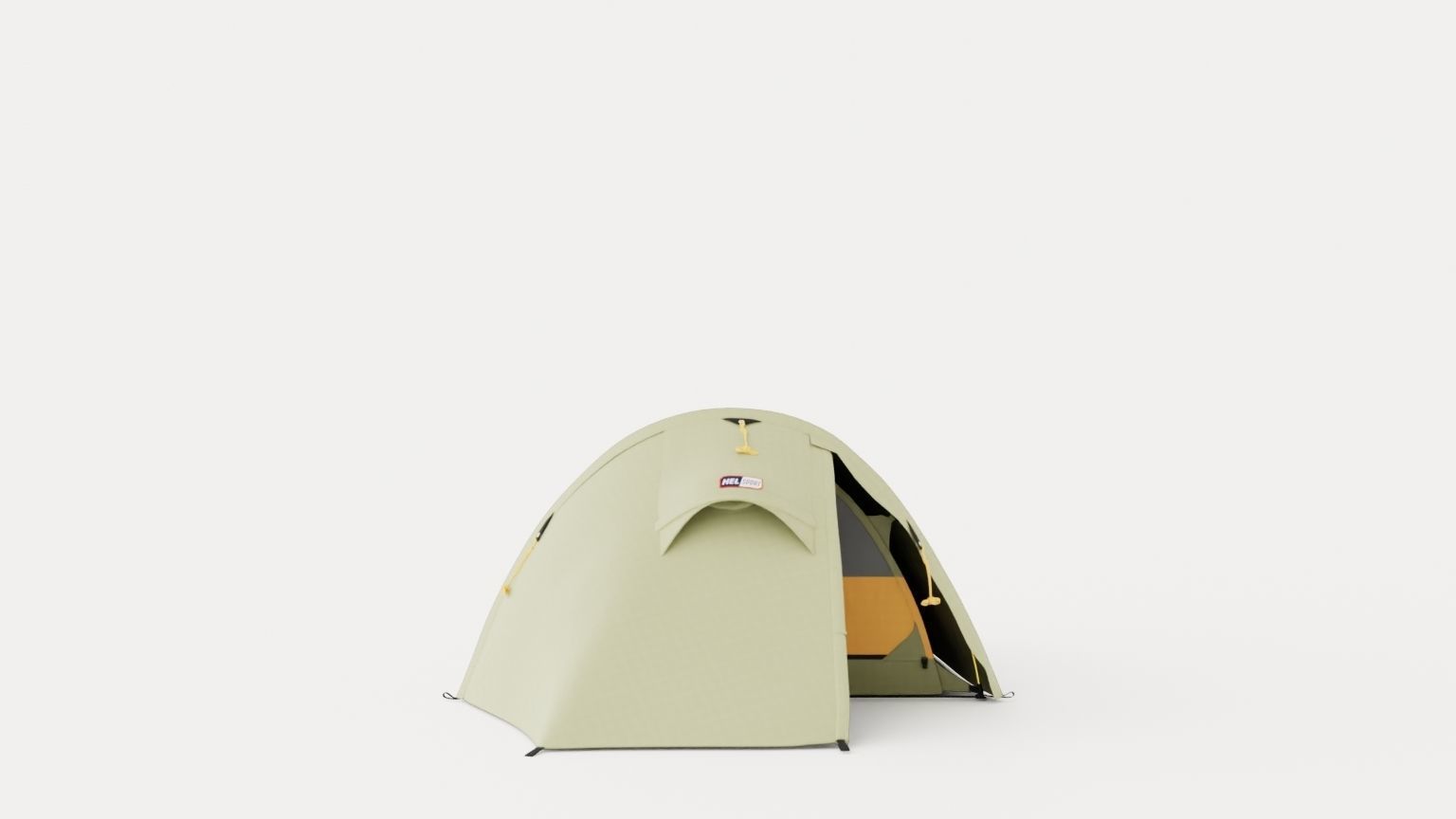 Svartvassbu 3 Tent Low-poly 3D model_2