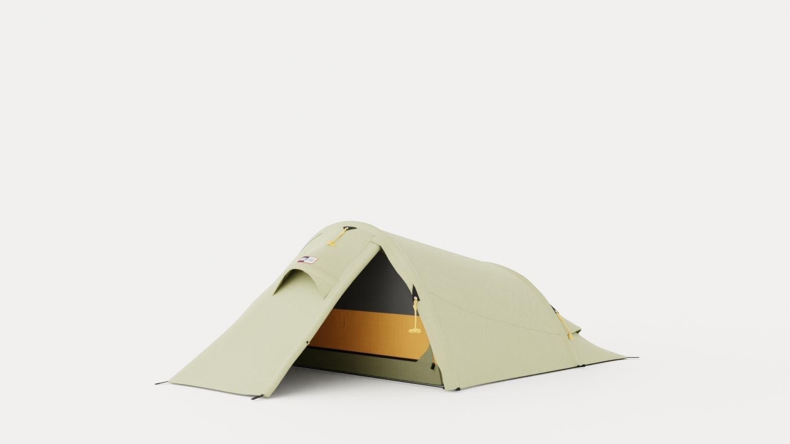 Svartvassbu 3 Tent Low-poly 3D model_1