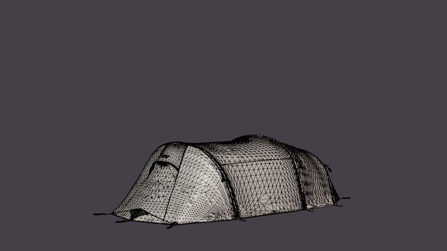 Fjellheimen Trek 4 Camp Tent Low-poly 3D model_6