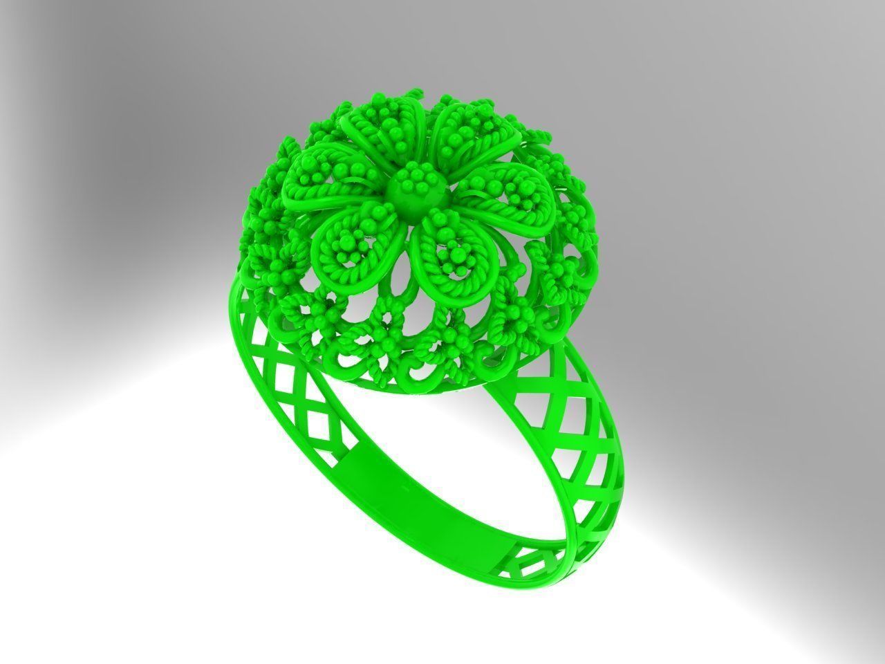 Gold Ring 34 3D print model_2