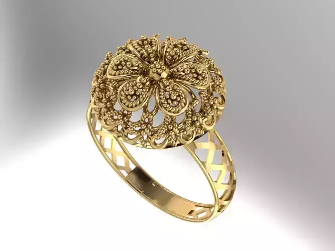 Gold Ring 34 3D print model