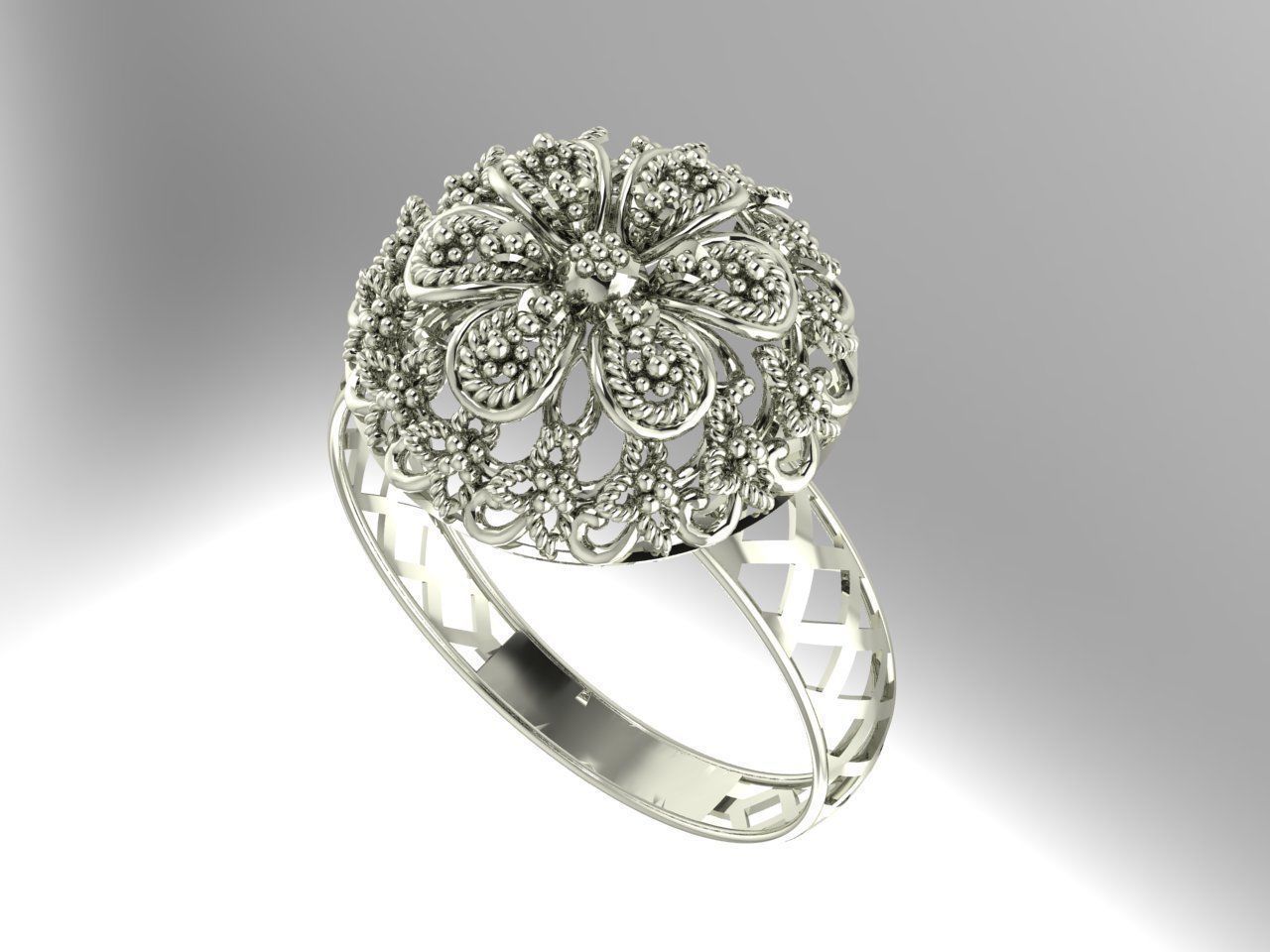 Gold Ring 34 3D print model_1