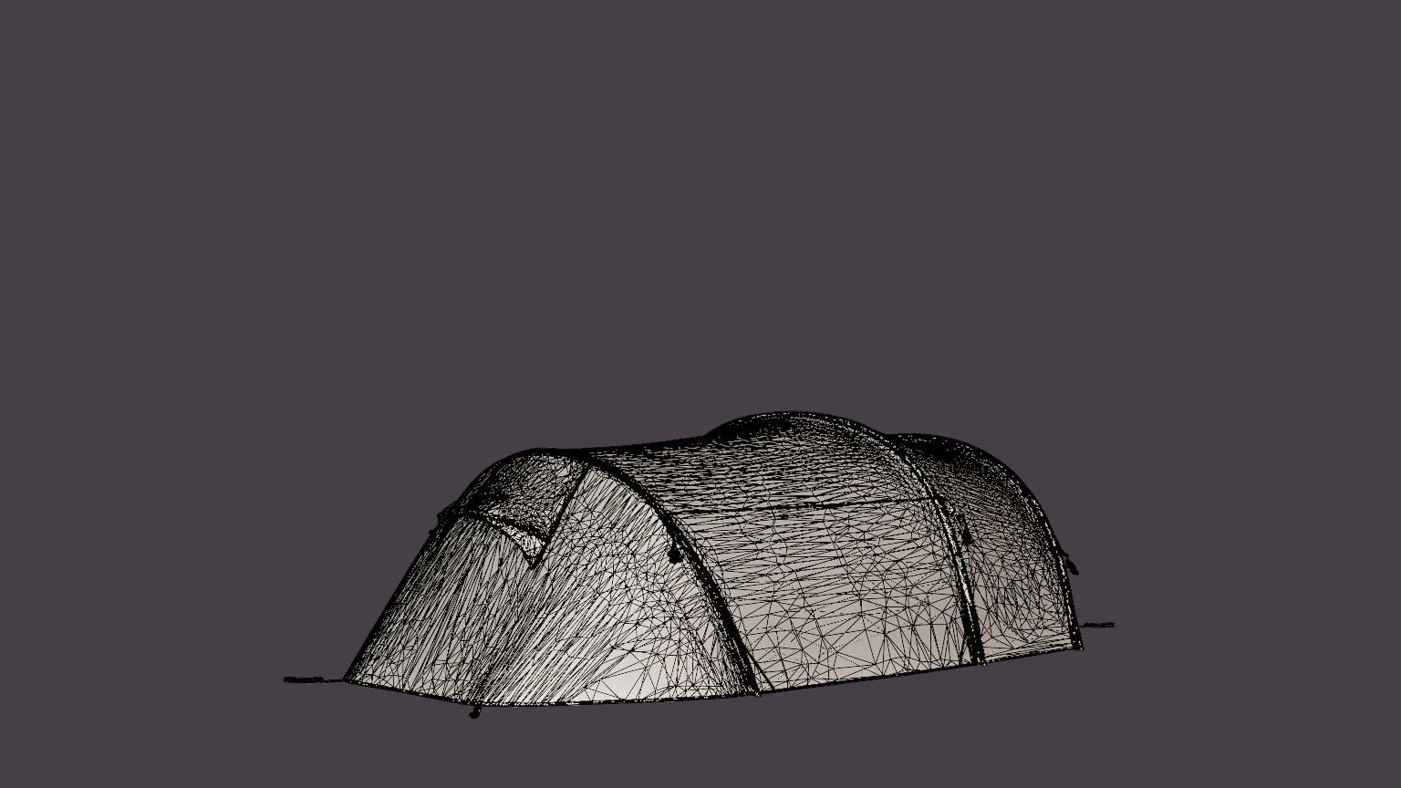 Breheimen 4 Camp Tent Low-poly 3D model_6