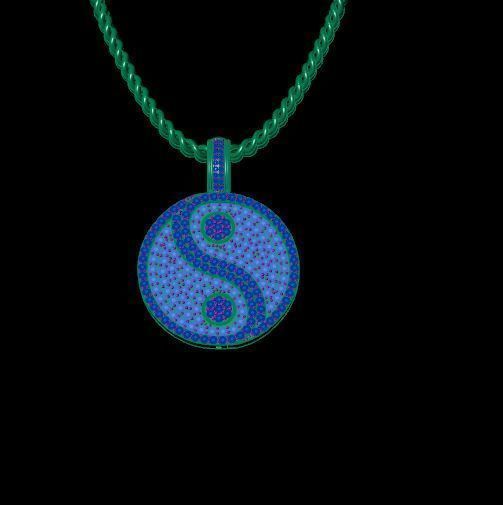Yin Yang Pendants 3D print model_3